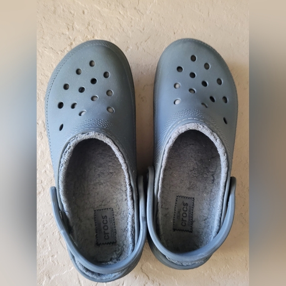 Size 9 (M) 11 (W) Crocs Classic Lined Clogs Slate Gray Unisex Clogs - Picture 5 of 6